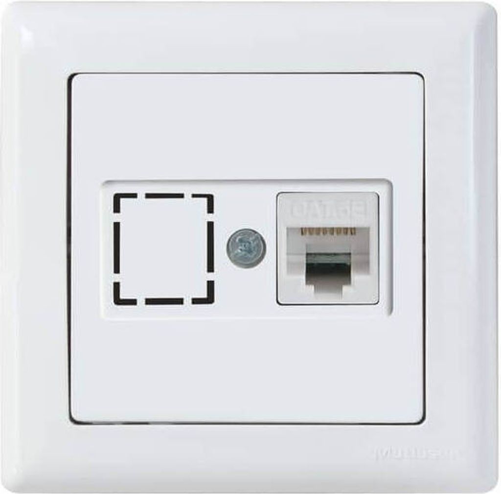 Mutlusan Daria Datenbuchse 1-fach CAT6 Internet Netzwerk Produktbild 