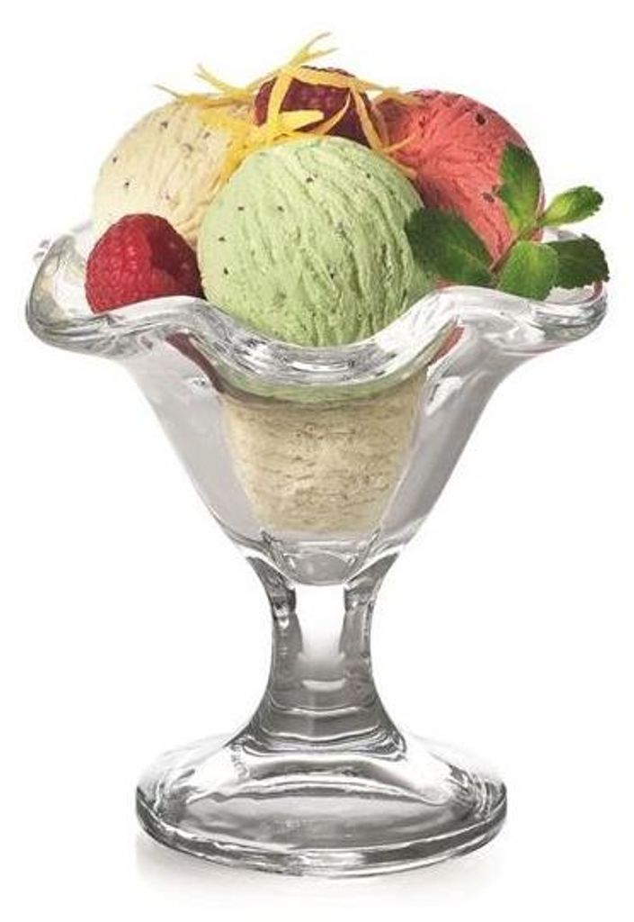 Lot 6 Coupes Glace Primavera 24cl Verre élégant Pour Image du produit 