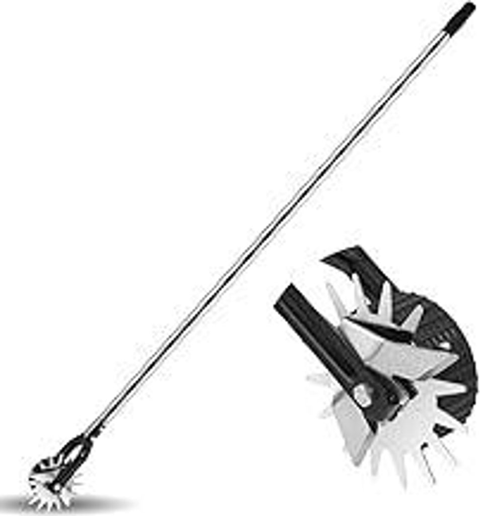 Rasenkantenschneider mit Stiel Rasenschneider auf Rollen Kantentrimmer Kantenmesser Rasenkantenschneider mit Verstellbarer Grifflänge (100/135/170cm)