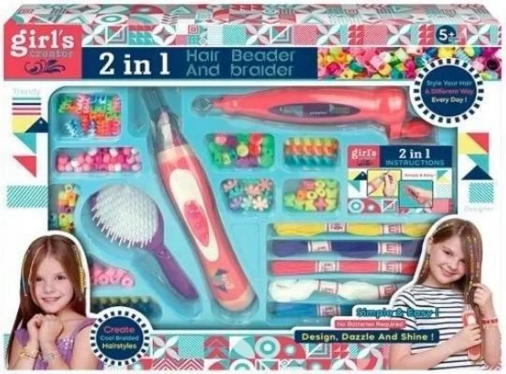 Set di Perline per Capelli Professionale | Kit Creativo DIY Bambina
