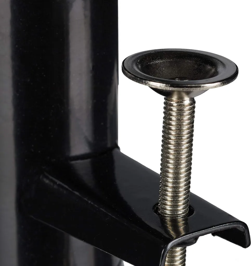 Pince de parasol pour rambarde de balcon, fixation en acier noir solide
