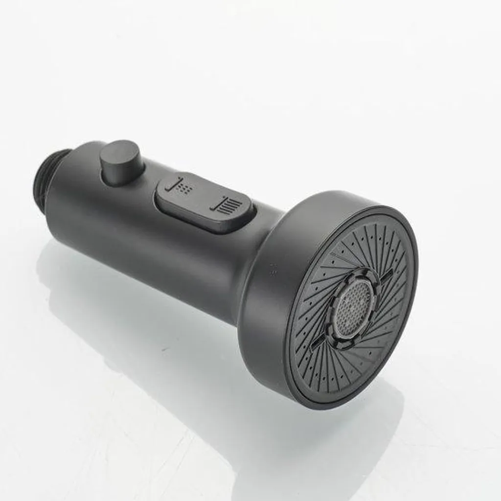 Pommeau de Robinet Cuisine 3 Fonctions Noir Standard G 1/2 Universel