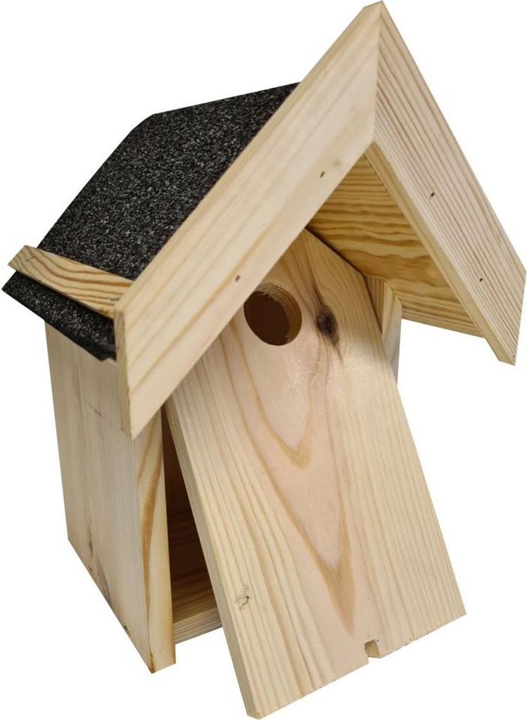 Nistkasten für Wildvögel 26 x 19,5 cm Einflugloch Ø 2,8 cm natur