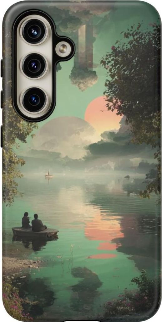 Surrealer Sonnenuntergang am See – Hülle Kompatibel mit Samsung Galaxy S24