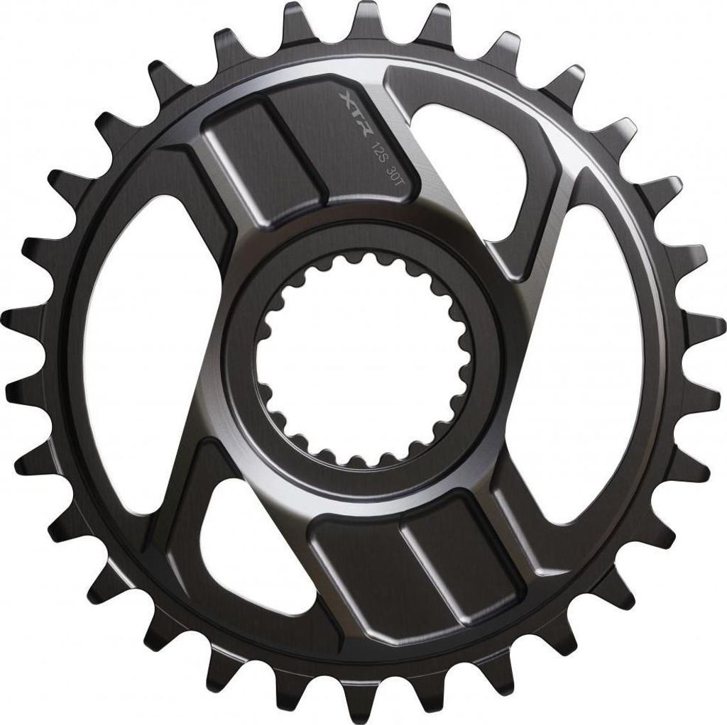 SHIMANO Kettenblatt XTR SM-CRM96 30Z für FC-M9200/M9220 - optimale Kettenführ...