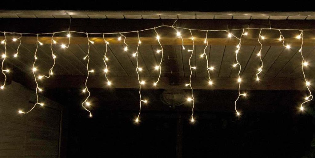 LED-Eisregen-Lichterkette 12 m 480 LED warmweiß IP44 Produktbild 11