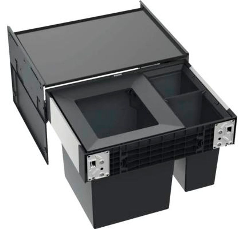 BLANCO Einbaumülleimer SELECT II BIG 60/3 Anzahl Fächer 3 2x 6 l 1x 35 l schwarz 528148