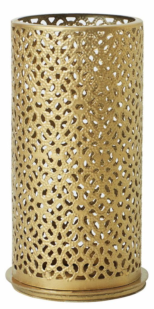 4 Duni Kerzenhalter Bliss, gold, Metall, 176149 Produktbild 