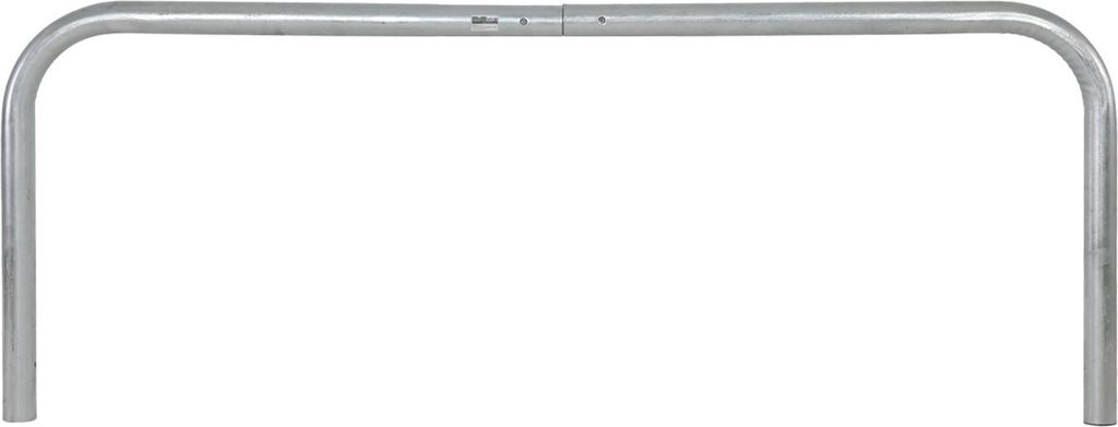 Absperrbügel 200 x 75 cm Stahl feuerverzinkt Ø 60 mm zum Einbetonieren Fahrradanlehnbügel in grau