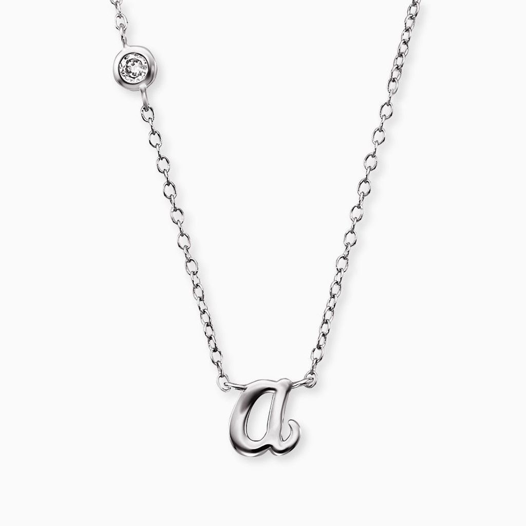 Engelsrufer Buchstaben A Kette Silber ERN-INITIAL-A mit Zirkonia