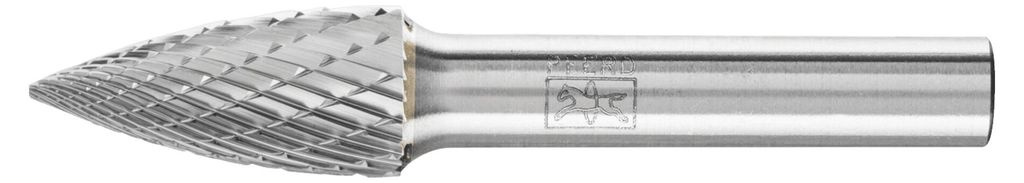 PFERD TOOLS Hartmetall Frässtift Spitzbogen SPG Ø 12x25 mm Schaft-Ø 8 mm Z3P universal mittel kreuzverzahnt