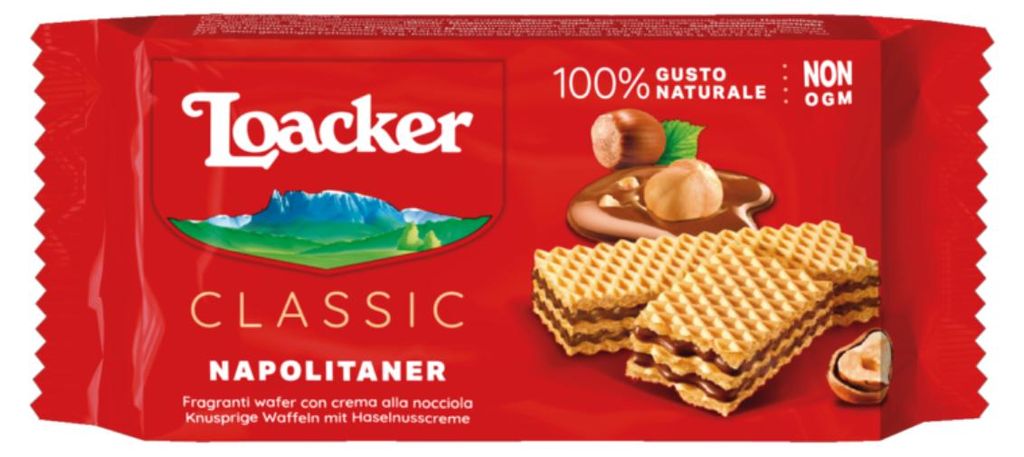 Loacker Classic Napolitan fiocchi di wafer con crema di Immagine del prodotto 