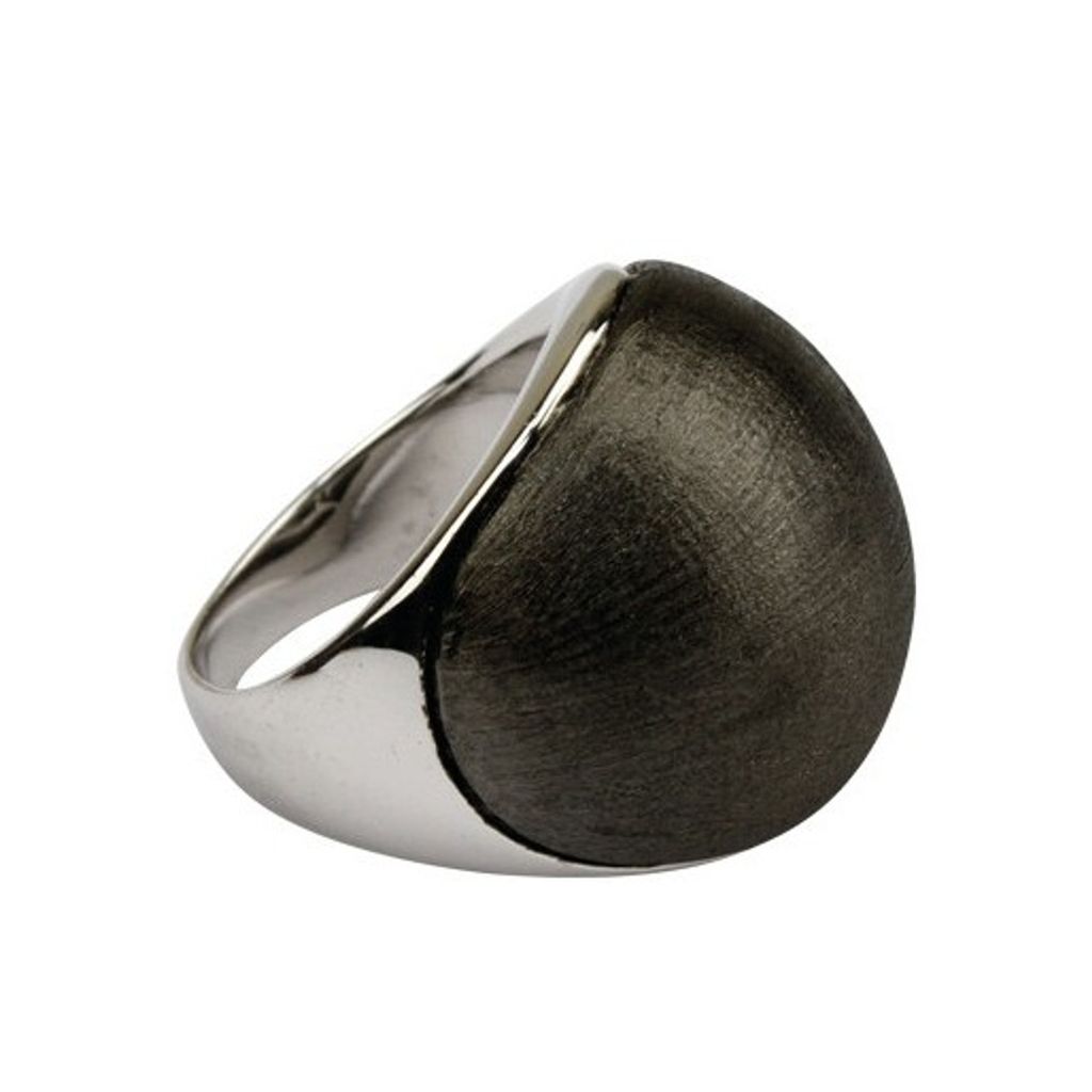 Quoins Damen Ring By Q Exclusive dunkelgrau 56 (17.8) Produktbild 