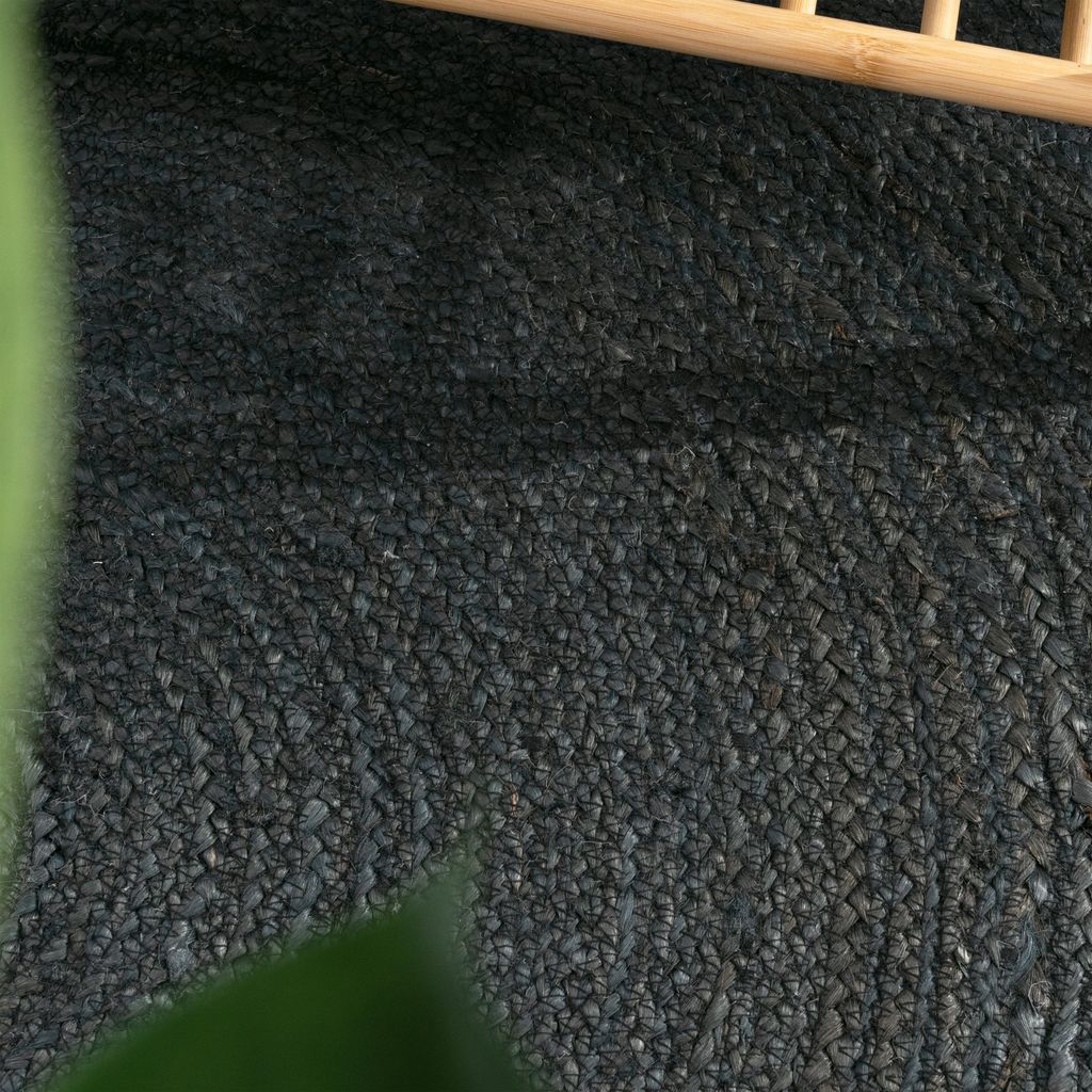 Teppich Rund Wohnzimmer Jute Boho Ethno Muster Modern Produktbild 3