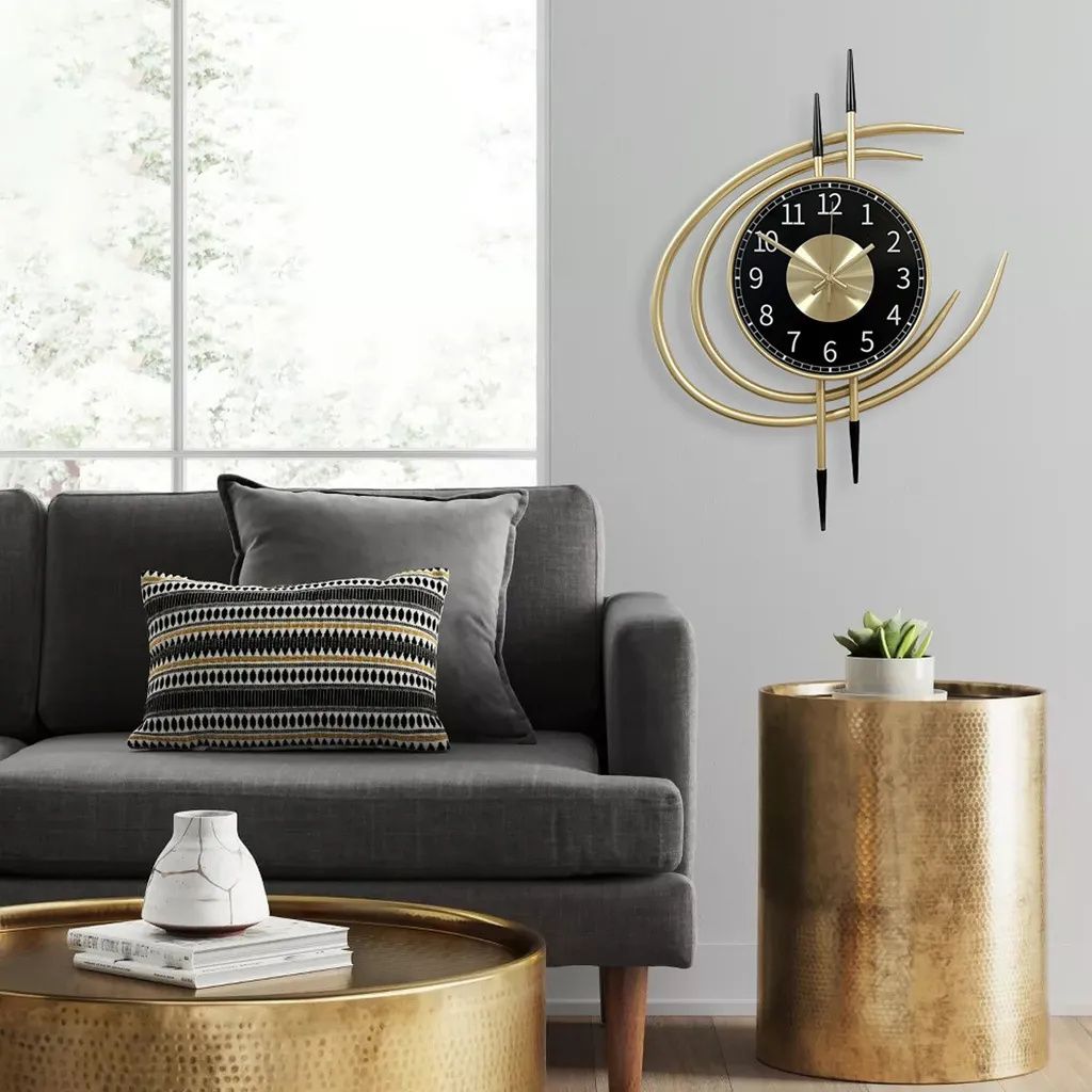 Wanduhr, Leichte Luxus-Wanduhr, 54*41*4, Stumme Produktbild 7