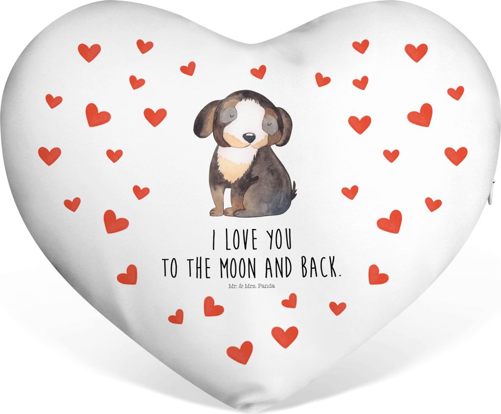 Mr. & Mrs. Panda Sofakissen Hund Entspannen - Weiß - Geschenk, Liebe, Sprüche, Dekokissen, Vierbeiner, dekoartikel, Verliebt, Herzkissen, Hochzei...