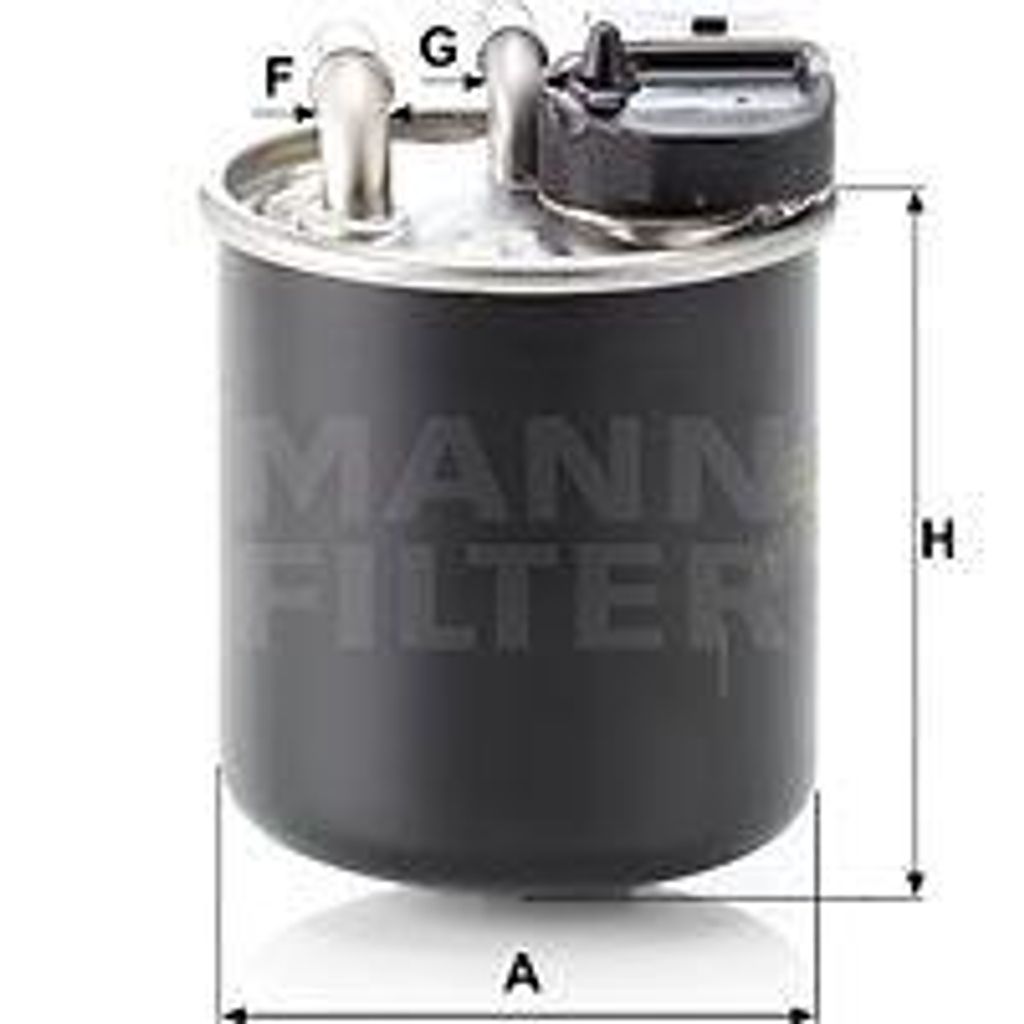 MANN-FILTER WK 820/16 Kraftstofffilter OE 6510900852 kompatibel mit X-Klasse, Vito, Viano, V-Klasse, Sprinter, Esprinter, Marco Polo