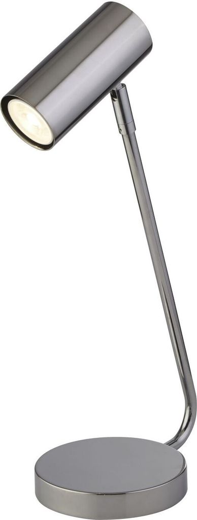 Schreibtischlampe Metall GU10 verstellbar 40 cm Chrom Retro Design Tischlampe