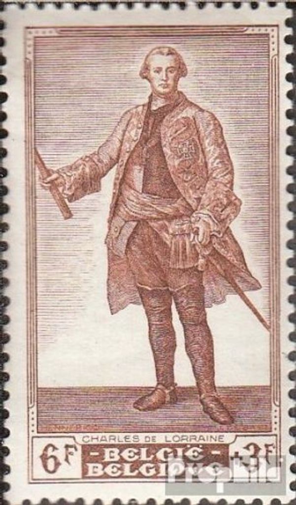 Briefmarken Belgien 1949 Mi 861 mit Falz Blumen, Fürstenbildnisse