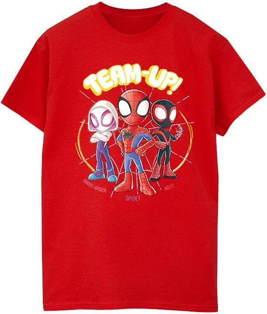 Marvel - "Spidey And His Amazing Friends" T-Shirt für Jungen BI48379 (152-158) (Rot)