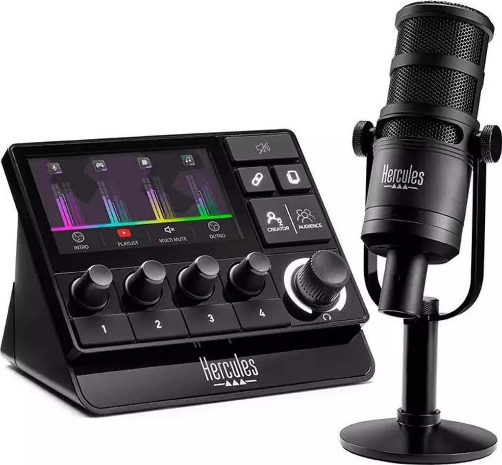 Hercules Stream Essentials Kit XLR - Solution Audio Complète pour Streaming