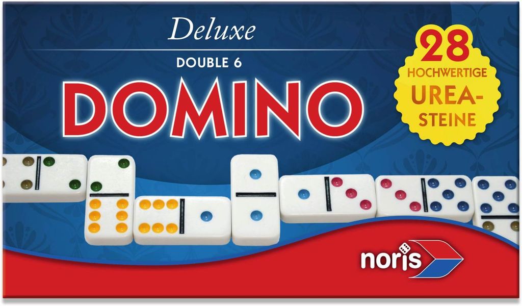Noris Games Deluxe Double 6 Dominoes; 606108002 Immagine del prodotto 