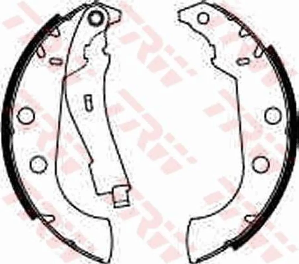 Kit de mâchoires de frein arrière pour Citroën Xsara et Peugeot 306 TRW