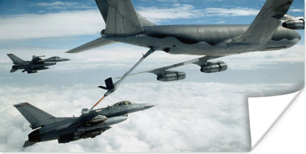 MuchoWow Poster Bild von mehreren Kampfjets 150x75 cm - ohne Rahmen