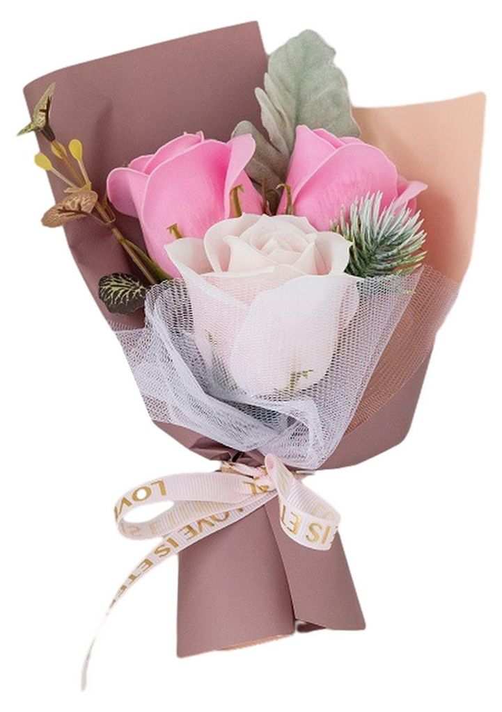 Künstliche Seifenblume in Rosen- und Sonnenblumenform, umweltfreundlich, handgefertigt, aus natürlichen Inhaltsstoffen, mit ätherischen Ölen un...