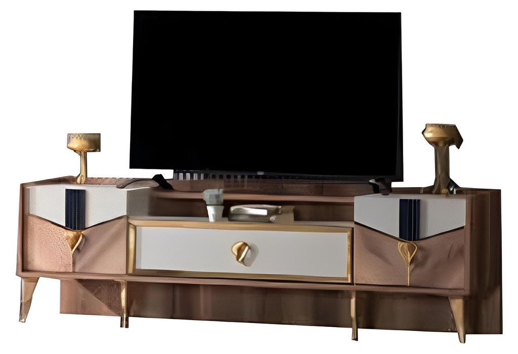 Esszimmer Set TV-Schrank + Regal 2-teilig Stauraum Holzmöbel Moderne Einrichtung