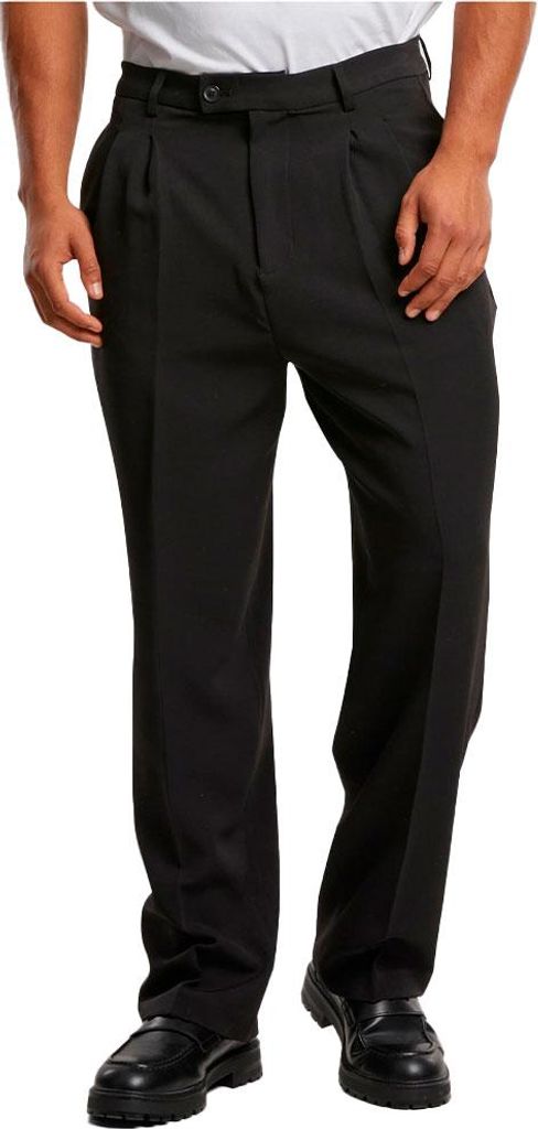 Urban Classics Double Pleated Anzughose Schwarz 44 Herren Schwarz 44