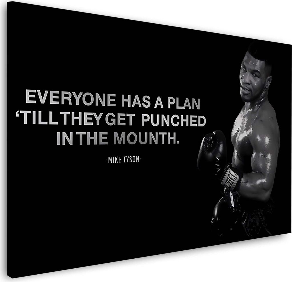 Motivation Boxen Mike Plan Wandbild Leinwandbild Kunstdruck XL Wanddeko: 60x40x2cm