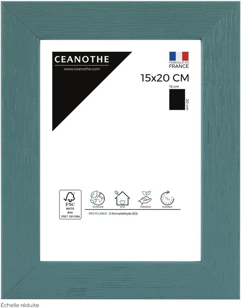 Ceanothe Holzrahmen Tutti Frutti 15x20 cm türkis