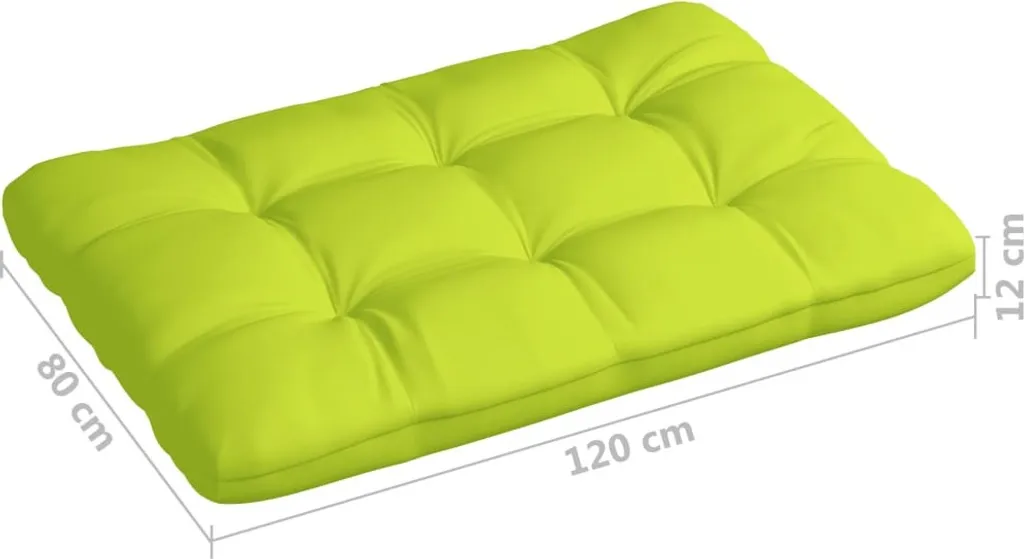 Arredo Pallet Elegante: Set 3 Cuscini vidaXL Verde Chiaro Tessuto - 16