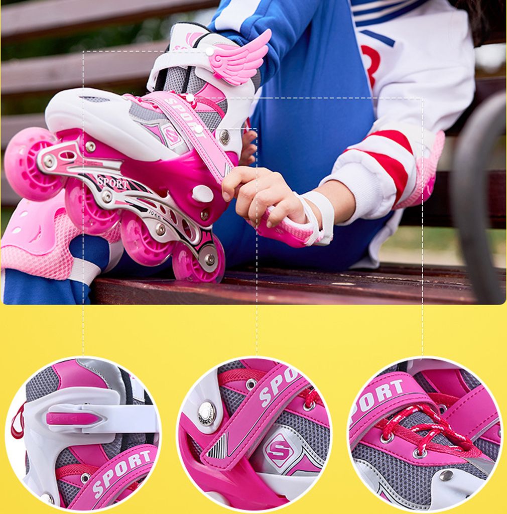Inliner Für Kinder Verstellbare Inline Skates mit Produktbild 10