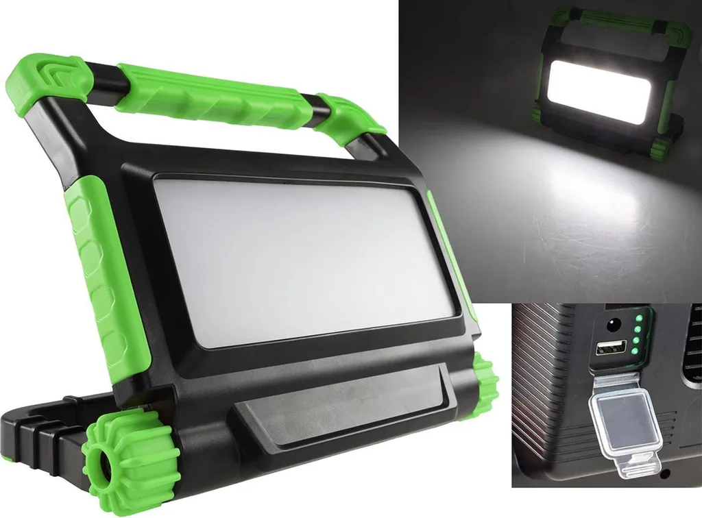 ChiliTec Faretto da costruzione ricaricabile a LED BSA-20 50W 4200lm con batteria da 11,1V/5,0Ah u