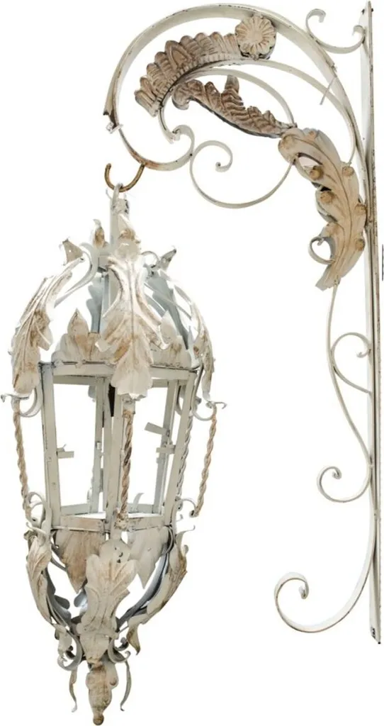 Applique Murale Style Baroque Crème 115 cm - Luminaire de Luxe Salon