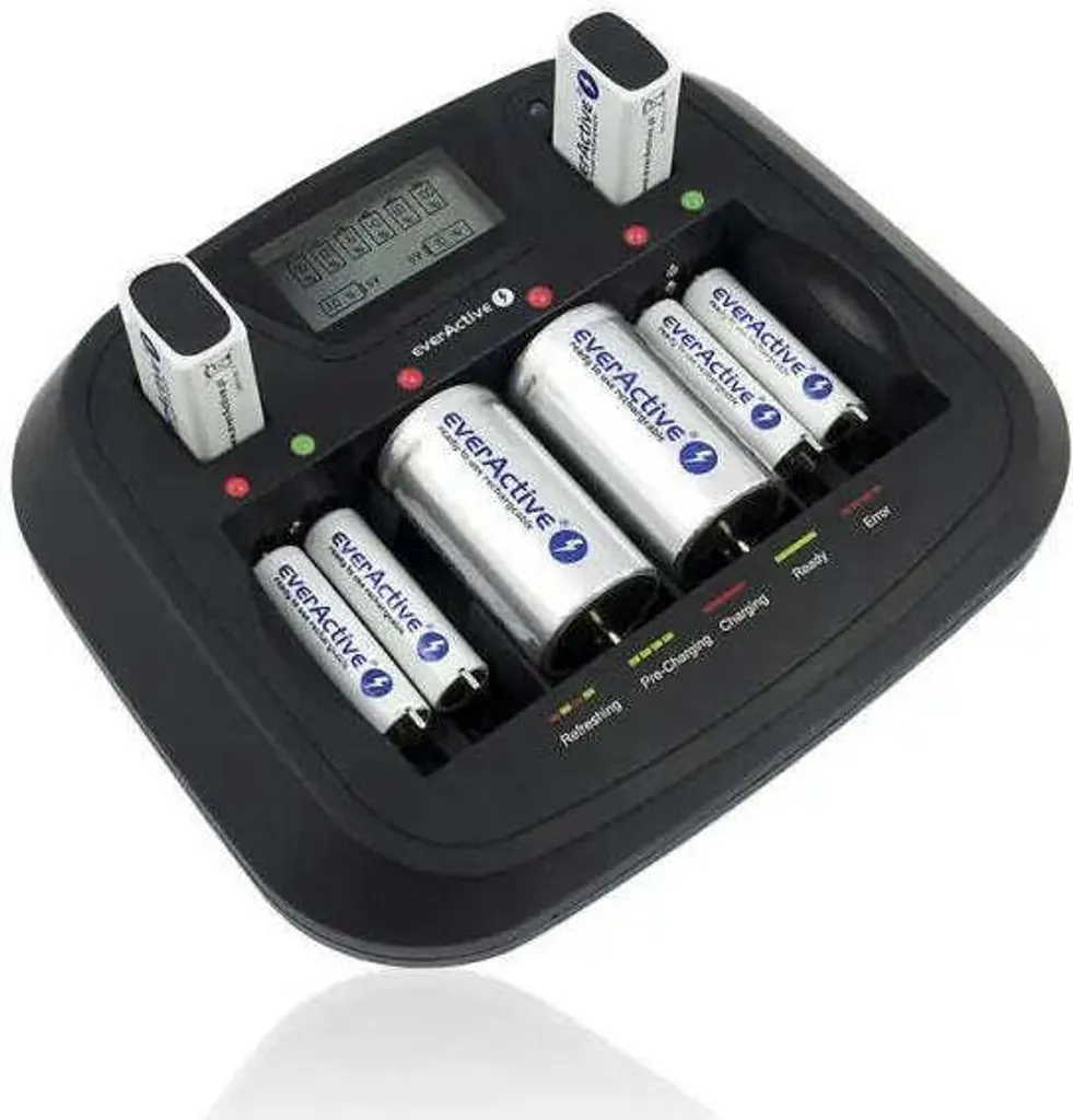 Chargeur de Batterie Universel everActive NC-900U LCD Multi-Format - 10