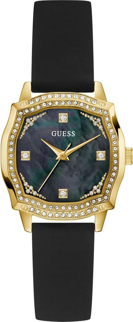 Guess Analoguhr/Quarzuhr Damen Ladies Black Gold Tone Analog Watch Gold Tone/Black GW0932L2