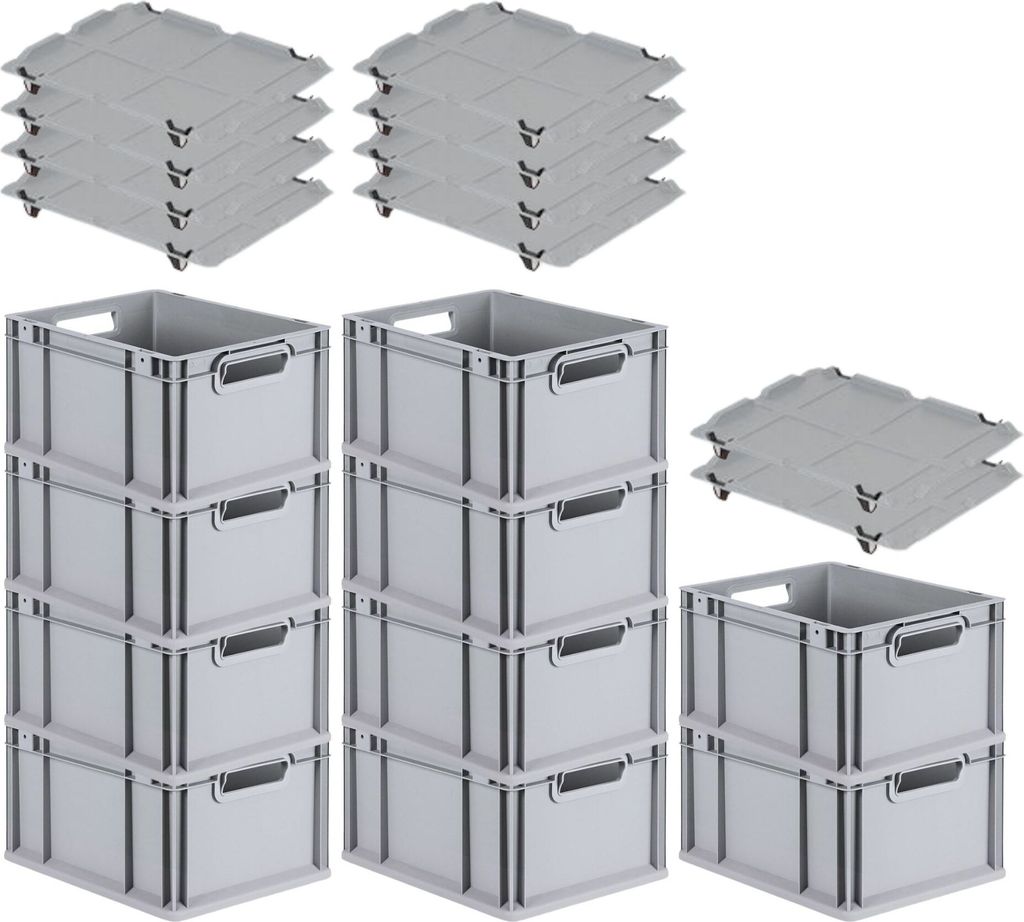 SparSet 10x Eurobox NextGen Economy mit Auflagedeckel und Produktbild 