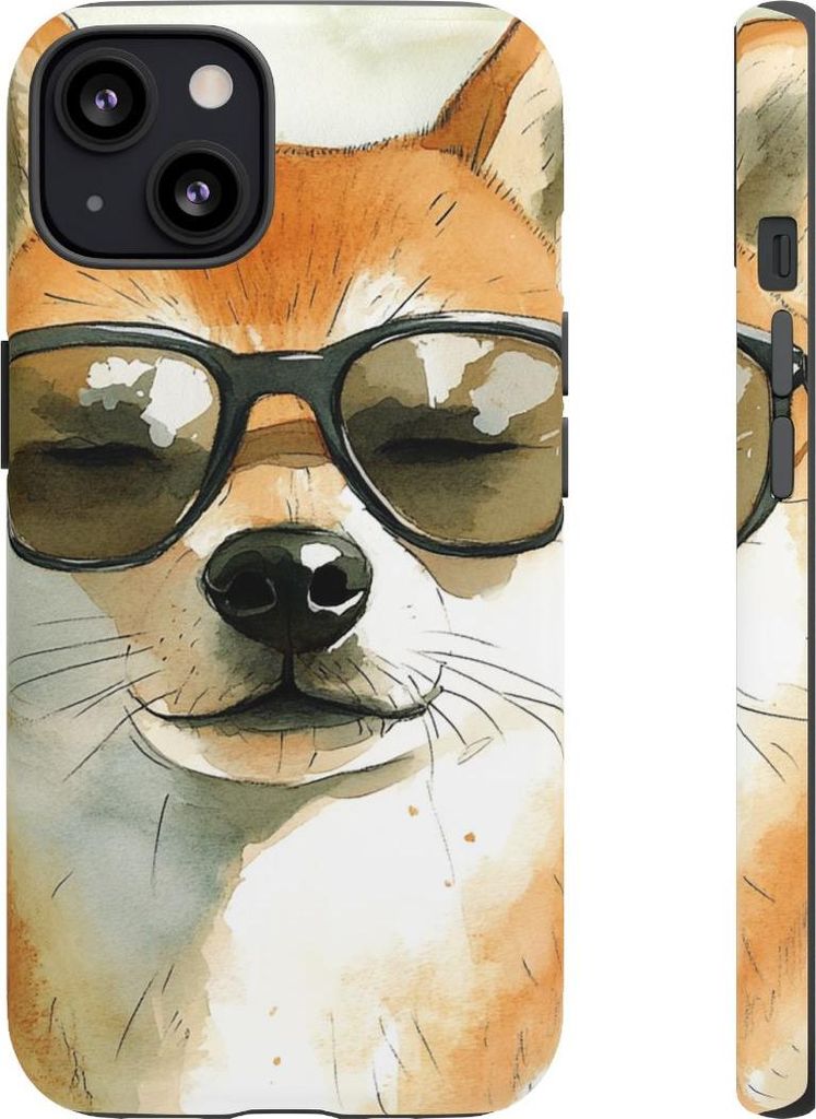 Lässiger Shiba Inu mit Sonnenbrille – Hülle Kompatibel mit iPhone 13