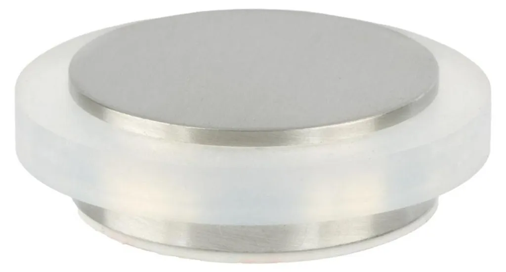 Butée de porte autocollante Ø35x12mm I-04020335X12BAM Acier Inox Mat