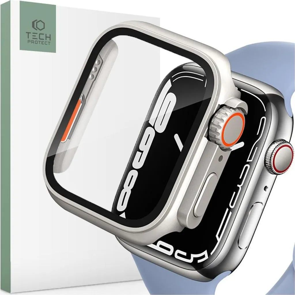 Cover Apple Watch 45mm Tech-Protect Defense360 Titanio Arancio