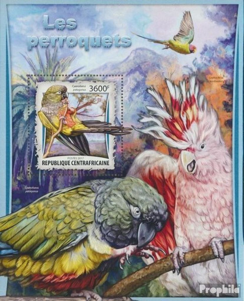 Briefmarken Zentralafrikanische Republik 2017 Mi Block 1572 Produktbild 