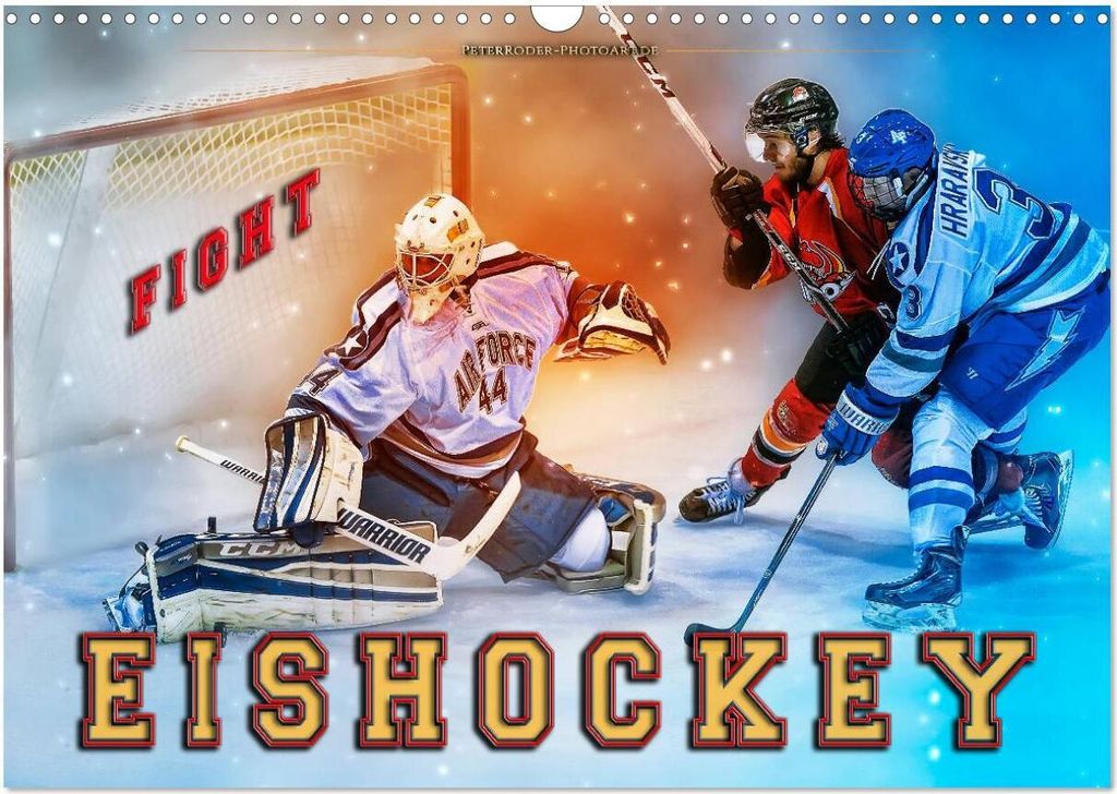 Eishockey - Fight (Wandkalender 2026 DIN A3 quer), CALVENDO Monatskalender