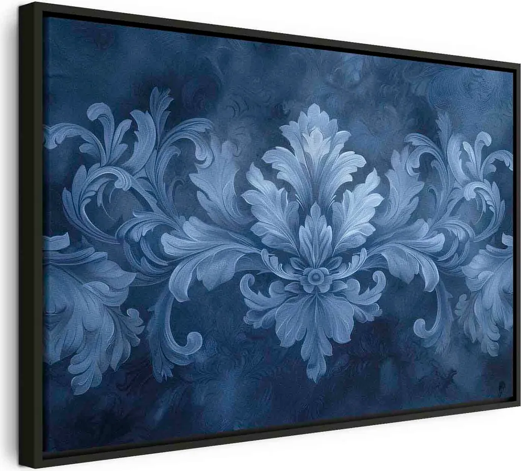 Stampa su Tela Blu Scuro 60x40 cm - Quadro Moderno Facile da Pulire