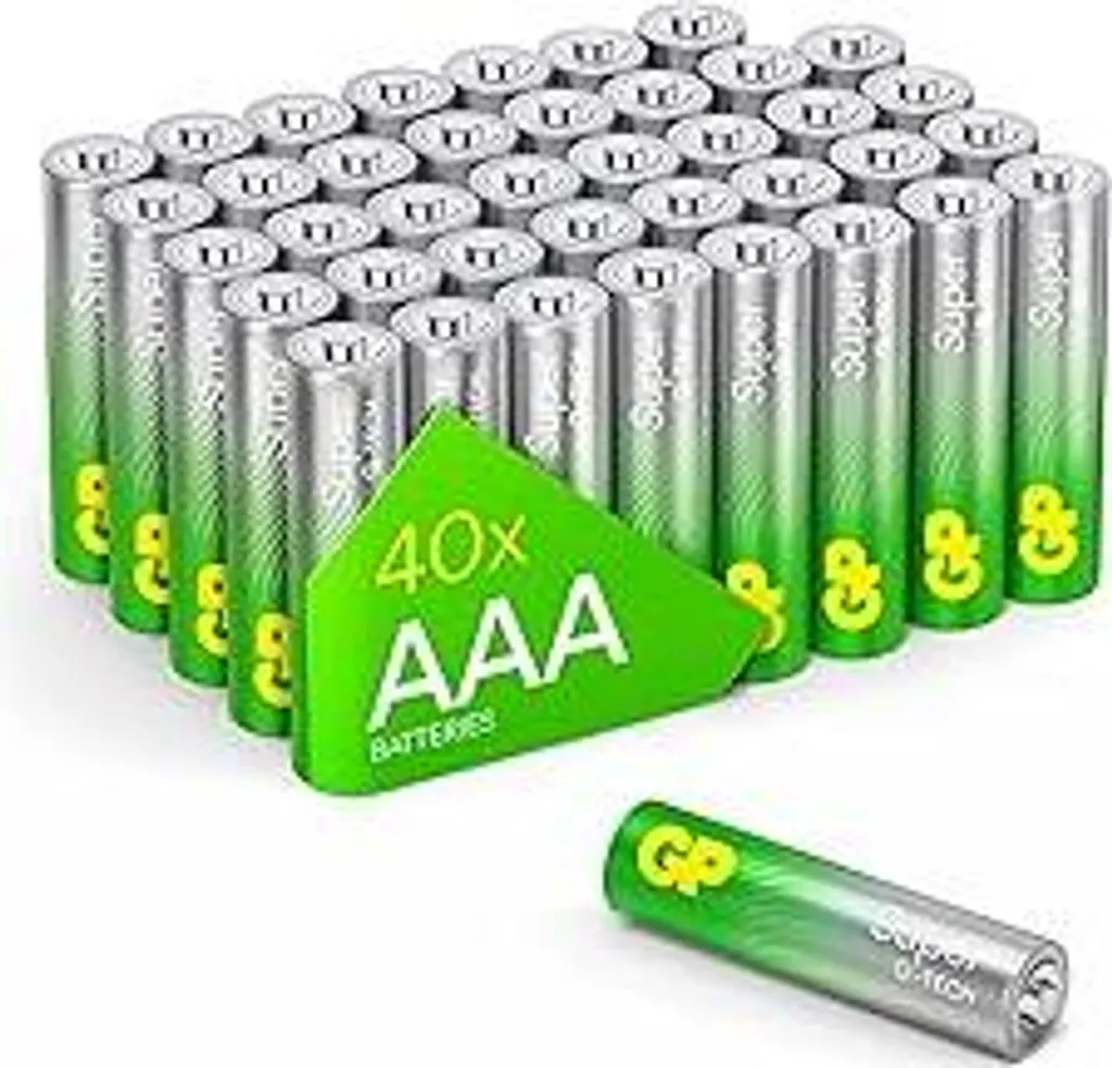 GP AAA 40 Pack Super Alkaline G-TECH | Mai più senza energia a casa