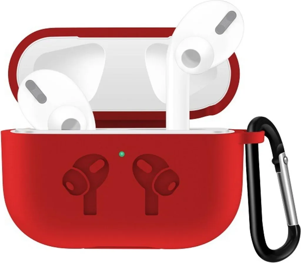 Cover Silicone AirPods Pro Rosso Opaco - Guscio Protettivo Anti-Impronta