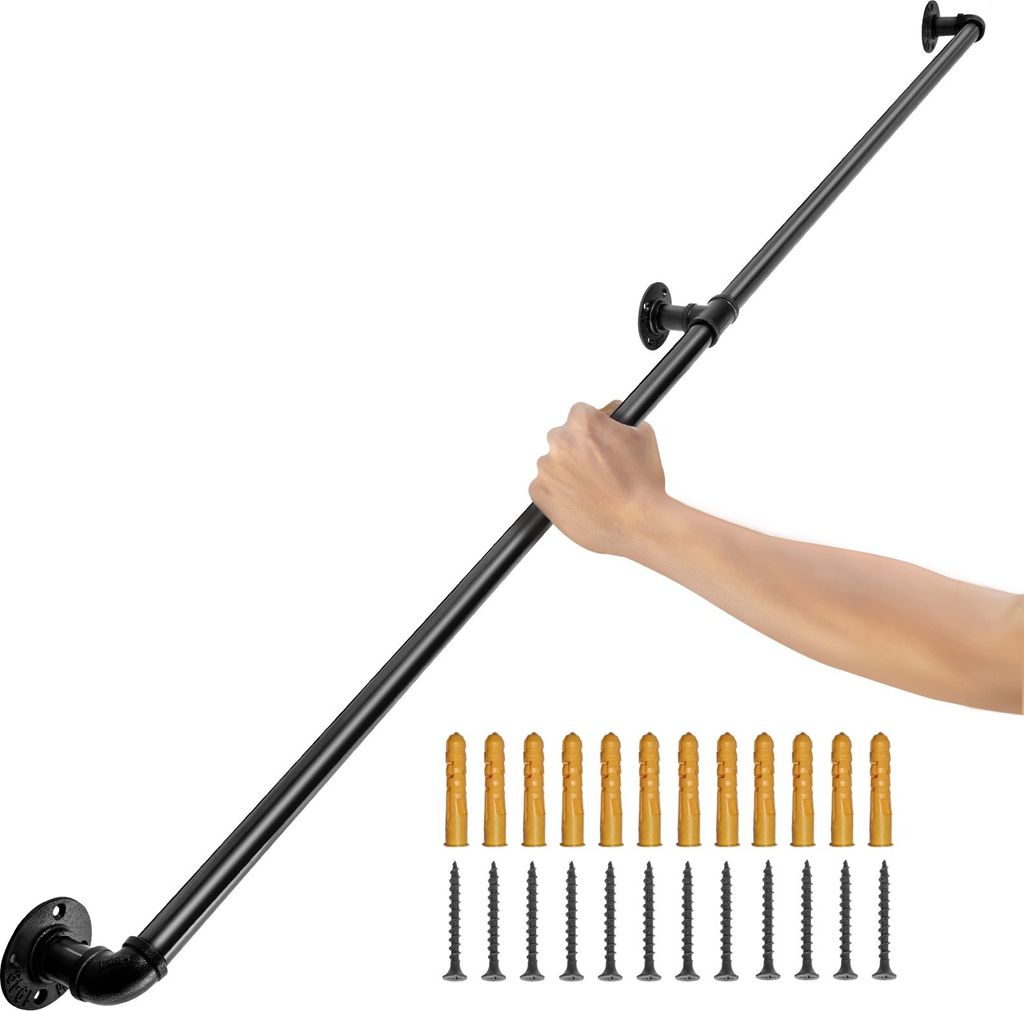 Corrimano 180cm Tubo dell'acqua retrò Parapetto industriale Immagine del prodotto 