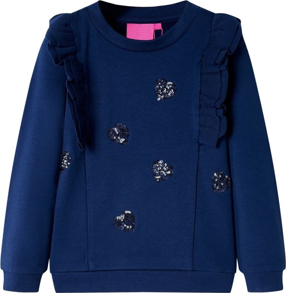 Kinder-Sweatshirt Marineblau 128
